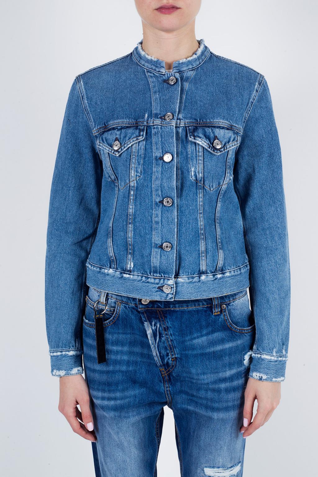 Blue Band Collar Denim Jacket Acne Studios - Vitkac TW